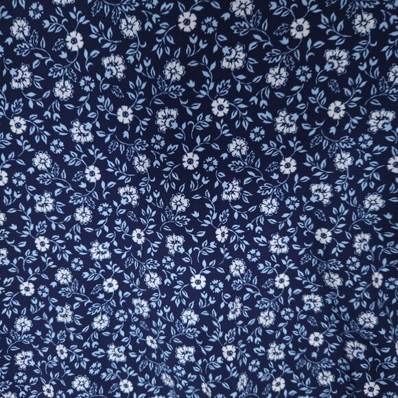 Lands End Womens Polo Shirt 3X Blue Floral Print Short Sleeve Golf Preppy Casual - Picture 8 of 13